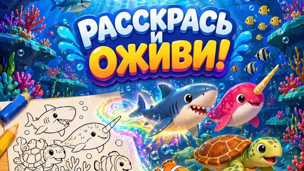 Игра "Расскрась и оживи"